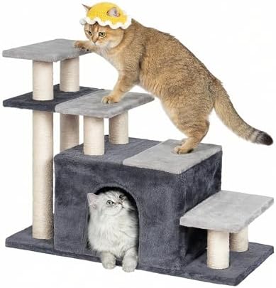 Aechonow 4-Tier Cat Stairs for High Bed by Aechonow