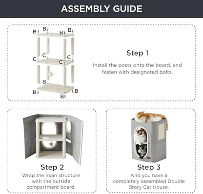 Bedsure 2 Story Cat House for Indoor Cats - Image 4