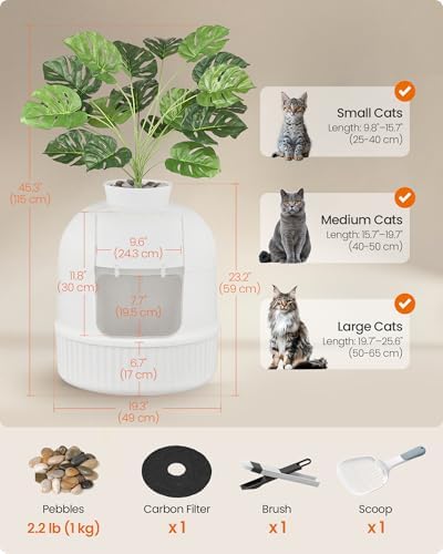 Feandrea Plant Cat Litter Box Enclosure - Image 6