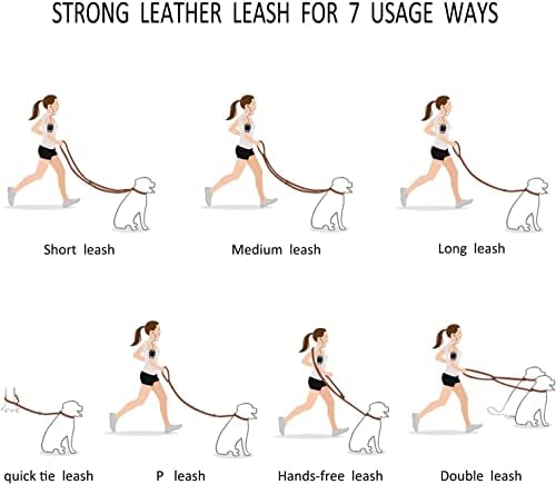 Guiding Star 8ft Leather Dog Leash - Image 2