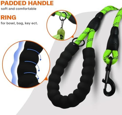 Taglory Rope Dog Leash for Medium Large Dogs, 4 FT Padded Handle - Image 4