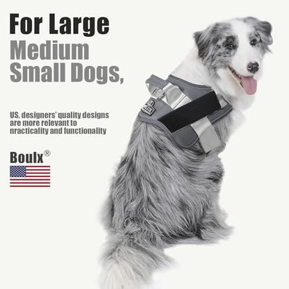 Bolux Dog Harness, No-Pull Reflective Dog Vest, Breathable Adjustable Pet - Image 5