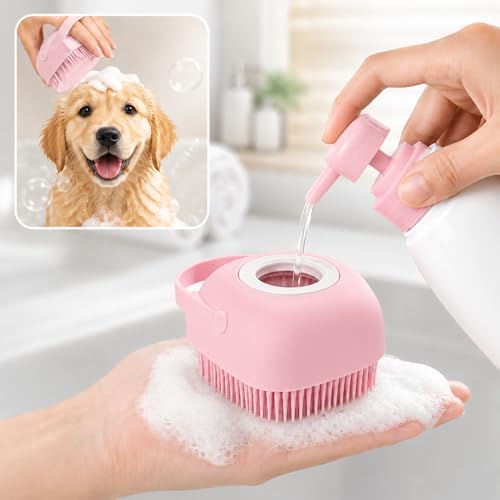 Soft Silicone Pet Bath Massage Brush by Unknown
