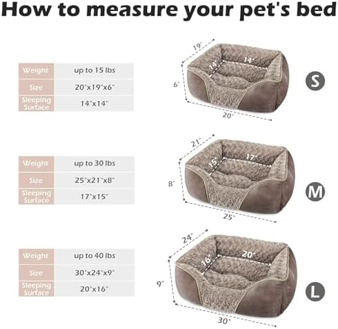 INVENHO Large Dog Bed Rectangle Washable Orthopedic Soft Calming Sleeping - Image 3