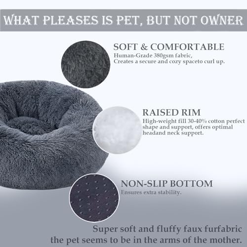 Washable Calming Dog & Cat Bed for Ultra Large Small Medium Size Pet - Image 2