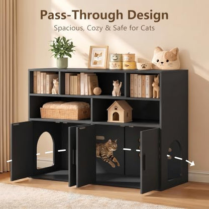 amunrbrek Double Cat Litter Box Enclosure - Image 5