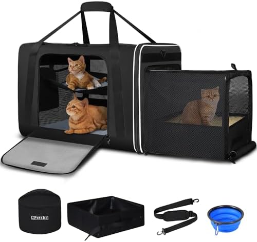 Petskd Side Expandable Extra Large Cat Carrier by Petskd