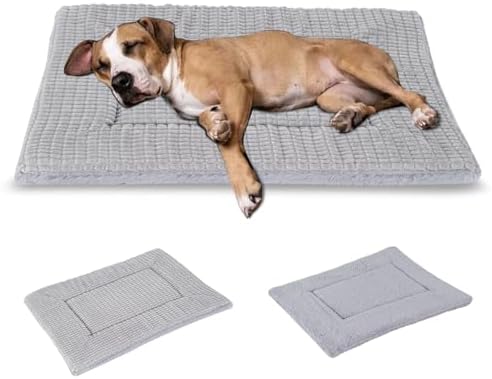 BVAGSS Dog Bed Mat, Reversible Crate Pad, Memory Foam Beds, Soft Warm Pet by BVAGSS
