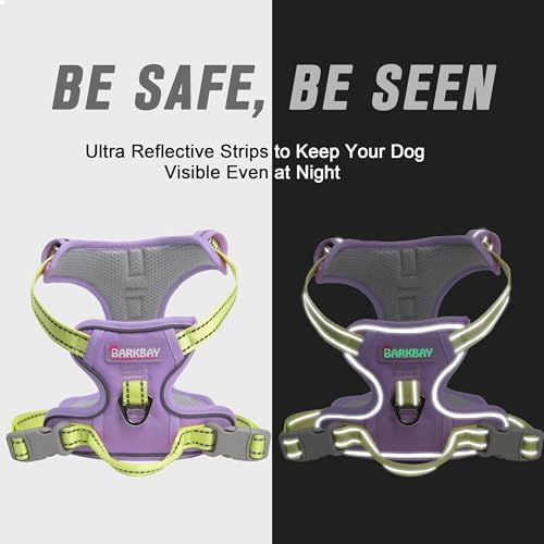 BARKBAY Dog Harness No Pull for Large Dogs Front Back Clips, Dog Vest - Image 5