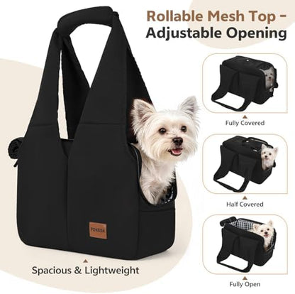 Dog Purse Carrier for Small Dogs and Cats, Soft-Sided Pet Tote Bag - Image 4