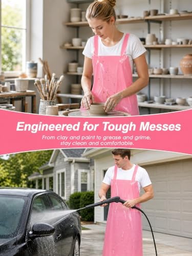Molaxhome TPU Waterproof Apron Lightweight Oil-resistant Chef Apron - Image 5