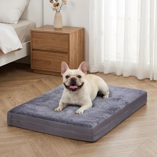 Waterproof Dog Crate Bed Pad, Washable Reversible Outdoor Wipeable Dog Bed by WAYIMPRESS