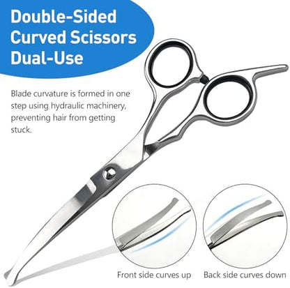 Professional Curved Dog Grooming Scissors - Image 4