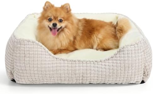 MIXJOY Dog Beds for Medium Dogs Washable, Rectangle Pet Bed Medium Size Dog by MIXJOY
