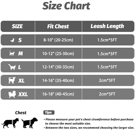FAYOGOO Gray Escape Proof Cat Harness & Leash Set, XL - Image 2