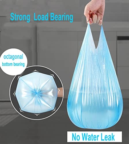 4 GALLON Bathroom Trash Bags, 4 Rolls/100 Counts Small HANDLES Garbage Bags - Image 6