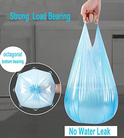 4 GALLON Bathroom Trash Bags, 4 Rolls/100 Counts Small HANDLES Garbage Bags - Image 6