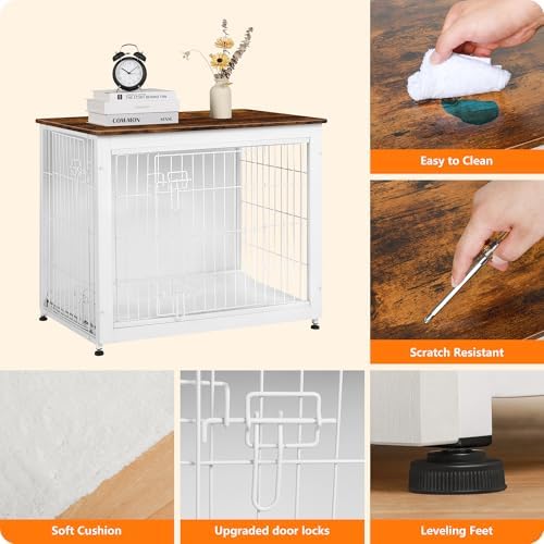 DWANTON 32.5" Dog Crate Furniture - Image 5