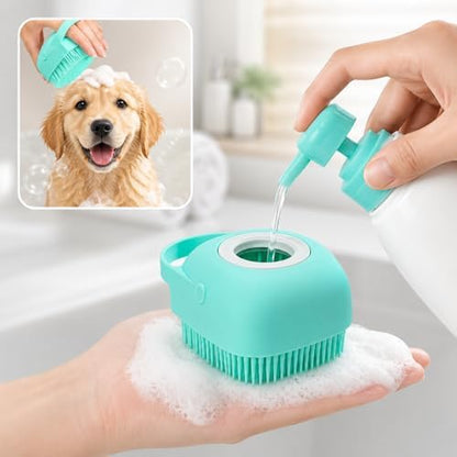 Soft Silicone Pet Bath Massage Brush by Unknown