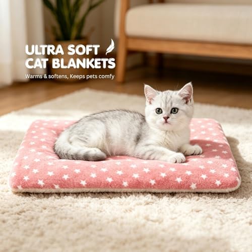 4 Pack Cat Bed Mat, Washable Sleeping Pad - Image 2