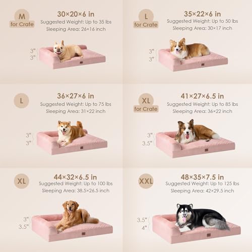 EHEYCIGA Extra Large Dog Bed Othorpedic, Memory Foam XL Dog Bed - Image 2