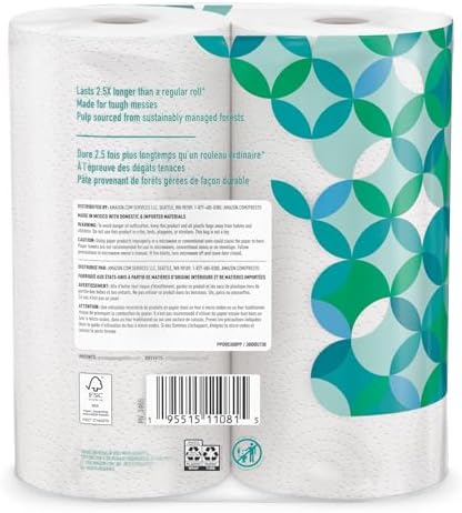 Amazon Brand - Presto! Flex-a-Size Kitchen Paper Towels, Strong and Absorbent - Image 3