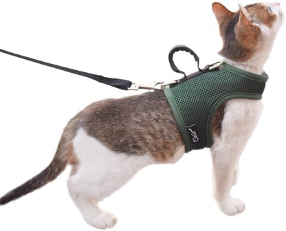 Cat Harness and Leash Set for Walking Escape Proof by YizhiMiaow