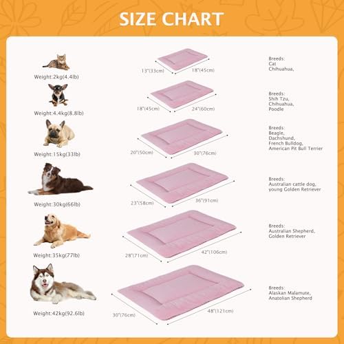 Reversible Dog Bed Mat with Plush and Corn Velvet, Soft Warm Pet Cushion - Image 3