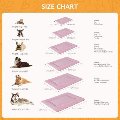 Reversible Dog Bed Mat with Plush and Corn Velvet, Soft Warm Pet Cushion - Image 3
