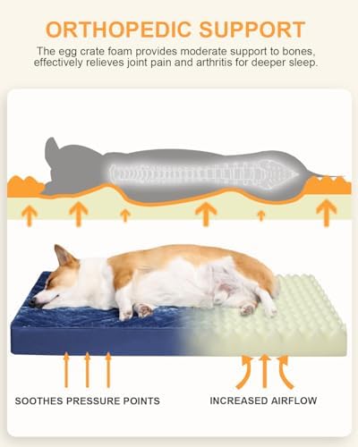 KSIIA Orthopedic Dog Bed for Medium Dogs - Image 2