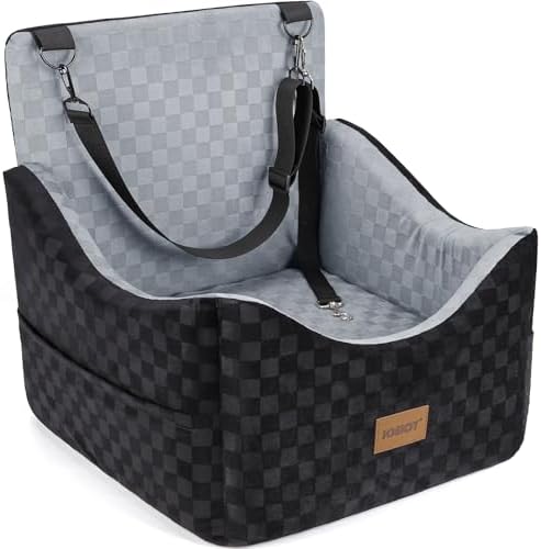 JOEJOY Elevated Dog Car Seat for Small/Medium Dogs up to 35 lbs, Memory Foam by JOEJOY