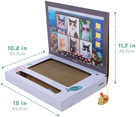 Kitty City Laptop Corrugate Cat Scratcher - Image 3
