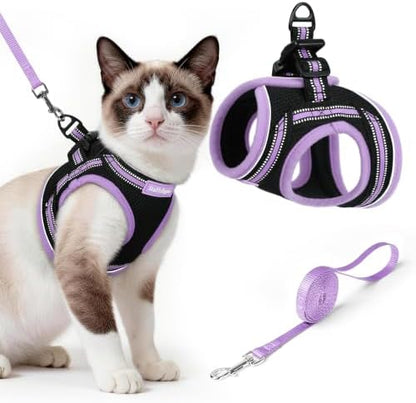 rabbitgoo Cat Harness and Leash Set, Step-in Soft Vest by rabbitgoo