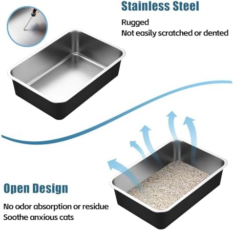 Stainless Steel Cat Litter Box - Image 3
