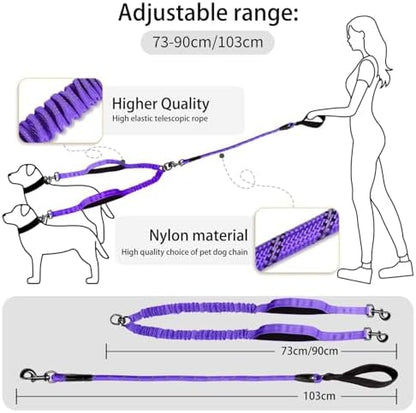 Double Dog Leash, 18~120 Lbs, No Tangle - Image 5
