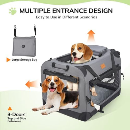 Morpilot 32-inch Portable Collapsible Dog Crate - Image 3