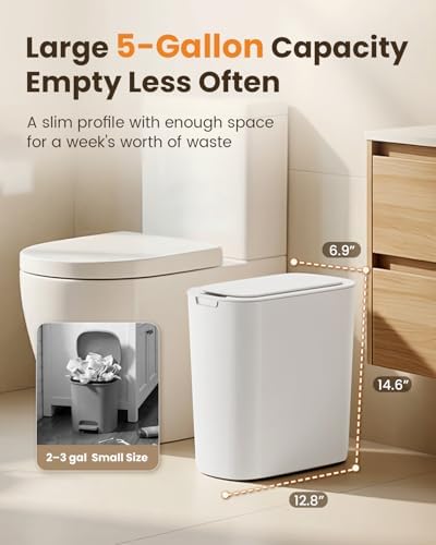 Cesun 5 Gallon Automatic Bathroom Trash Can - Image 4
