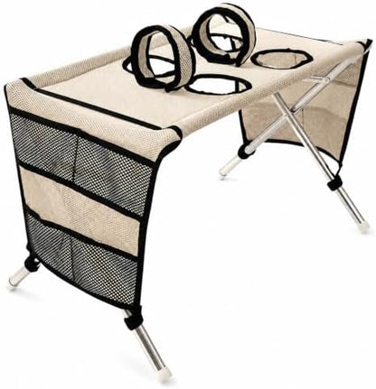 Dog Grooming Hammock with Stand & Side Tool Pockets, Foldable Pet Grooming by Unknown