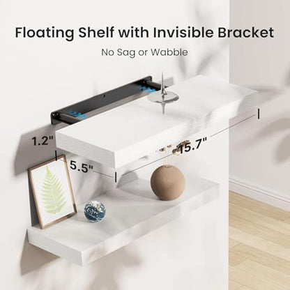 Amada 15.7" Floating Shelves for Wall Decor & Storage - Image 3