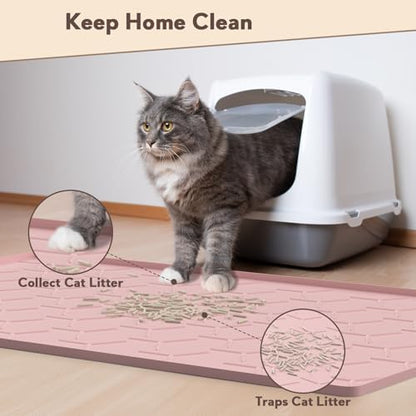 Garoopion Silicone Cat Litter Mat 34×22 inch - Image 2