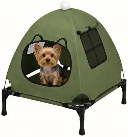 Anti-Anxiety Open Elevated Pet Hammock Bed Tent House by Nockovi
