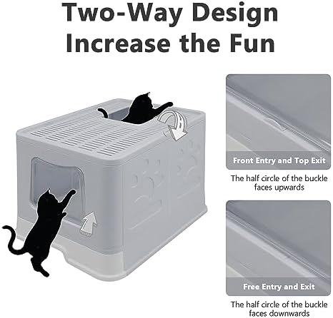 XL Foldable Cat Litter Box - Image 3