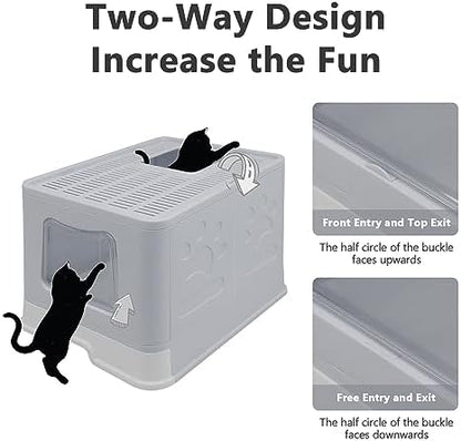 XL Foldable Cat Litter Box - Image 3