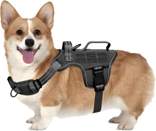 Dog Harness, Tactical No Pull for Small Sized Dog by Runfido