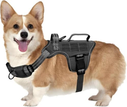 Dog Harness, Tactical No Pull for Small Sized Dog by Runfido