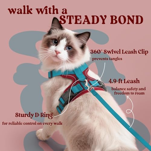 rabbitgoo Cat Harness and Leash Set, Escape Proof Vest - Image 5