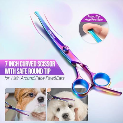 Gimars Dog Grooming Scissors Kit Professional 4CR - Image 3