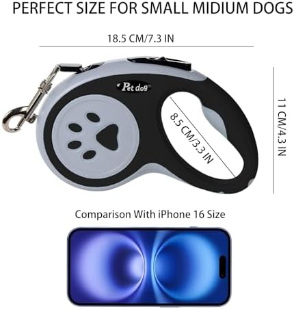 5M/16FT Retractable Dog Leash for Small Medium Dog - Image 3