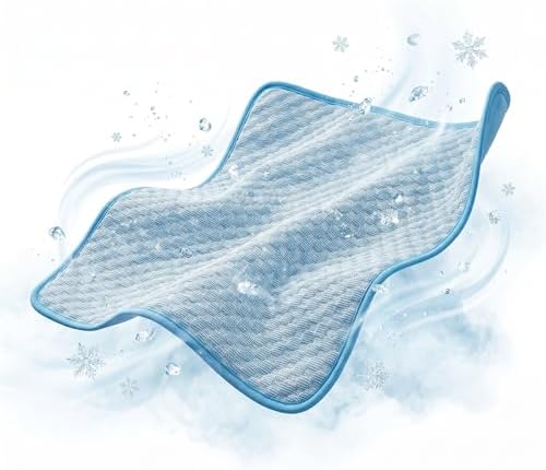 Dog Cooling Mat for cats Medium Pets, Gel Free Ice Silk Self Cooling Pad - Image 2