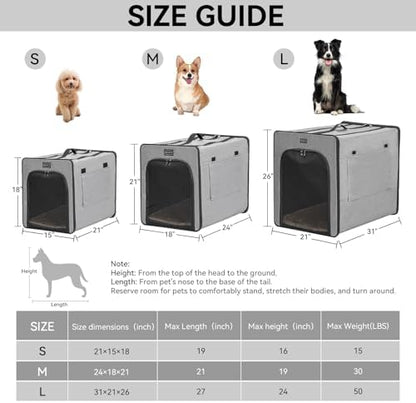 PETSFIT Travel Dog Crate, Soft Sided Dog Crate - Image 2